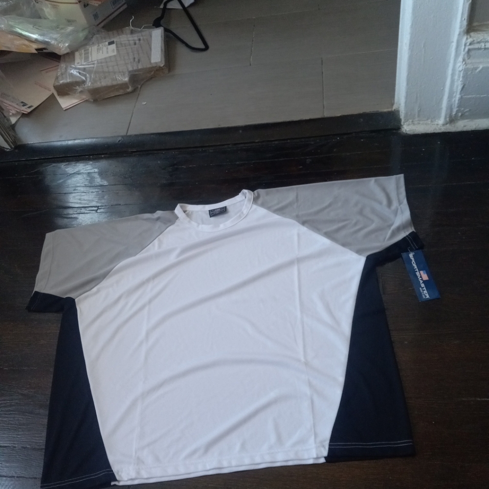 SportsMaster Mens Shirt Size 3XL Color Black White Grey Crewneck Big&Tall....